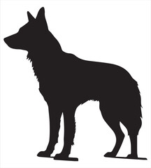 Dog silhouette vector