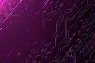 Abstract image of a circuit board with glowing lines and nodes on a pink gradient background. The intricate network of connections creates a modern, tech-inspired visual. Copy space available