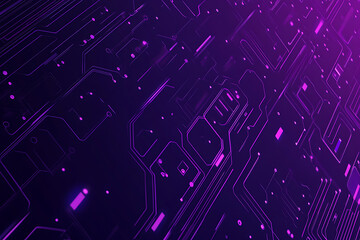 Abstract image of a circuit board with glowing lines and nodes on a pink gradient background. The intricate network of connections creates a modern, tech-inspired visual. Copy space available