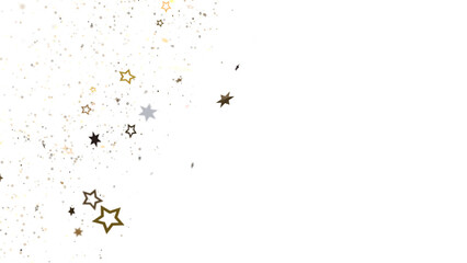 Obraz premium Christmas Star Plummet: Astonishing 3D Illustration Depicting Falling Holiday Stardust