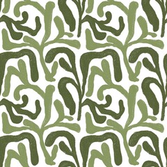 seamless background with leaves