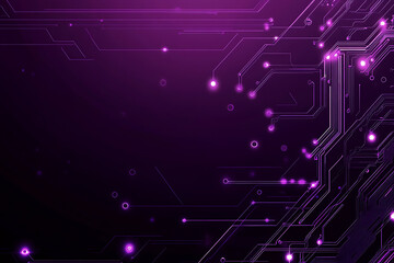 Abstract image of a circuit board with glowing lines and nodes on a pink gradient background. The intricate network of connections creates a modern, tech-inspired visual. Copy space available