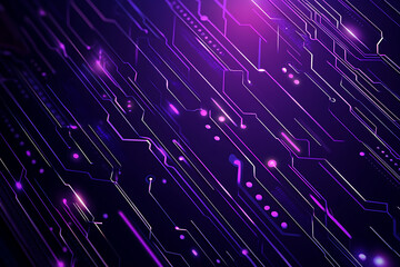 Abstract image of a circuit board with glowing lines and nodes on a pink gradient background. The intricate network of connections creates a modern, tech-inspired visual. Copy space available