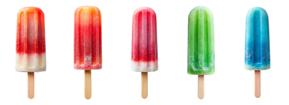 Ice Popsicle Lolly on Transparent Background – High-Quality PNG Image