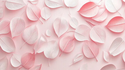 Obraz premium 3D embossed tree leaves background