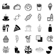 food icons set