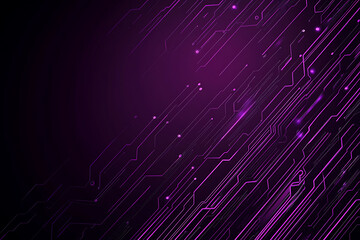 Abstract image of a circuit board with glowing lines and nodes on a pink gradient background. The intricate network of connections creates a modern, tech-inspired visual. Copy space available