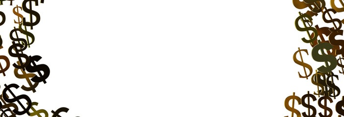 Animated orange dollar background. Money flies from top to bottom.