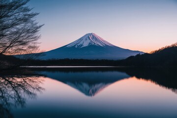 Experiencing the beauty of mt fuji during sunrise on new year's morning