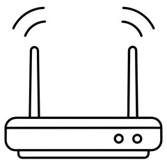 Wifi router icon art vector illustration