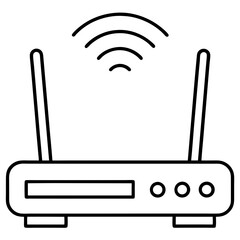 Wifi router icon art vector illustration