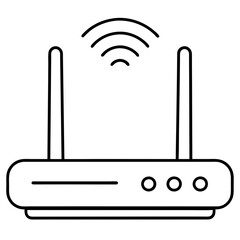 Wifi router icon art vector illustration