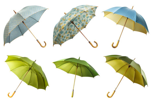 Mustard Canopy Umbrella Parasol on Transparent Background – High-Quality PNG