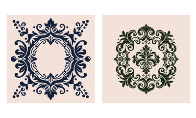 Illustration Art of Tiles Patterns for Decorative. vector art good for tiles, carpet etc.