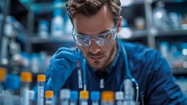 Close-up of a healthcare professional measuring blood glucose levels, highlighting the seriousness of diabetes, high-resolution photorealistic image. - Powered by Adobe