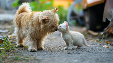 Pet care animals dog cat grooming veterinary love companion domestic happy