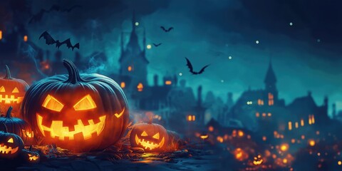 Witch in a Spooky Halloween Forest created by ai