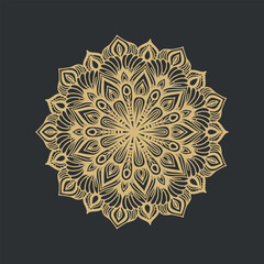 Abstract mandala pattern.Geometric shape.Unusual flower shape.Design for a wallpaper, shirt ,tile,Henna, Mehndi, tattoo, decoration. Decorative ornament in ethnic oriental style.