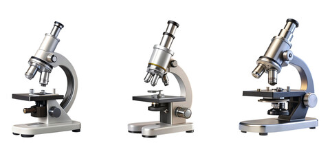 microscope isolated on white background