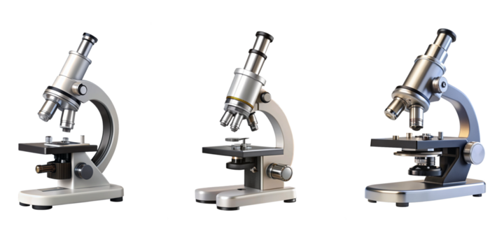 microscope isolated on white background