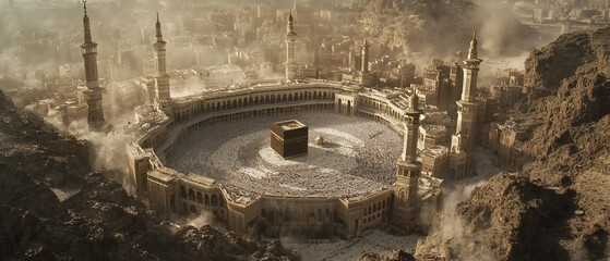 The Masjid al-Haram in Mecca Saudi Arabia