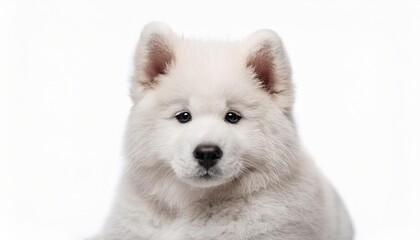 Fototapeta premium 北海道犬の子犬のポートレート（Hokkaido inu puppy portrait on white background） 
