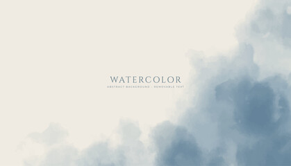 Abstract horizontal watercolor background. Hand drawn vector texture. Brush stroked painting pastel color watercolour