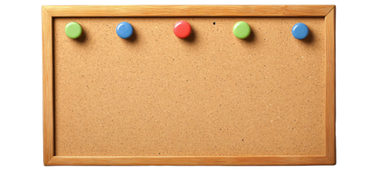 Clear Bulletin Board for Custom Messaging Isolated on Transparent Background