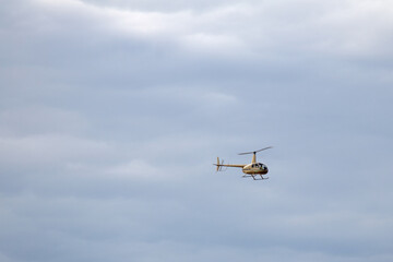 helicopter in flight