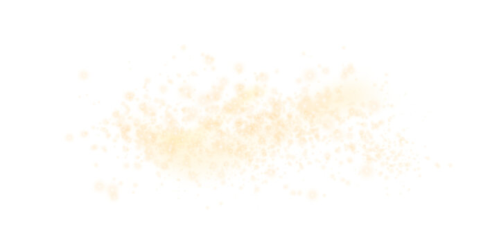 PNG Realistic golden star dust light effect isolated on transparent. Stock royalty free vector illustration	