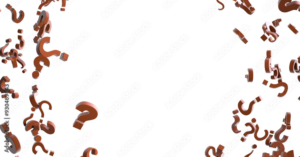 Poster Question marks Quiz doubt survey faq public poll.