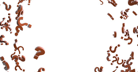 Question marks Quiz doubt survey faq public poll.