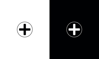 Medical vector icon with black and white color variation