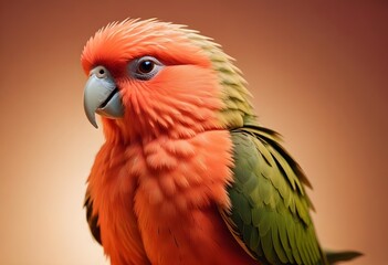 Obraz premium A close-up portrait of a colorful parrot with a yellow and green plumage, and a distinctive crest of feathers on its head