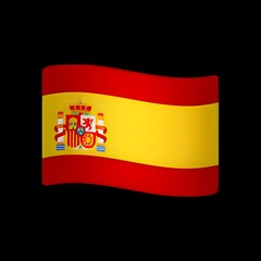 Obraz premium Flag of Spain Emoji