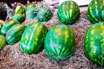 watermelon on a table