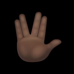 Vulcan Salute Emoji

