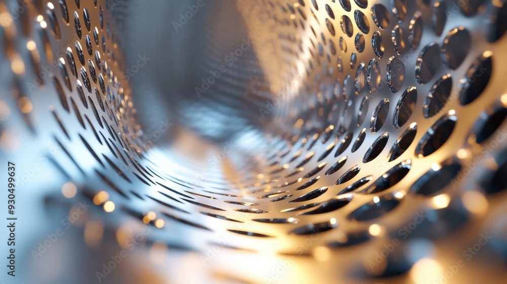 Poster this composition highlights the unique textures and reflections of a metamaterial mirror, emphasizin