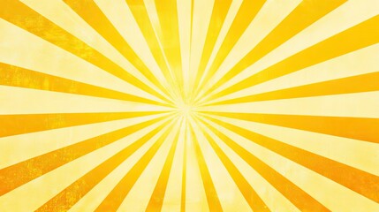 Yellow abstract background with light of sunburst. yellow starburst with halftone. sun ray retro background with flash