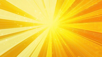 Fototapeta premium Yellow abstract background with light of sunburst. yellow starburst with halftone. sun ray retro background with flash