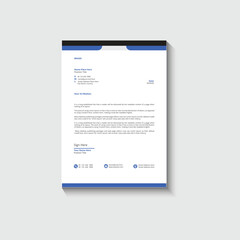 Letterhead design template