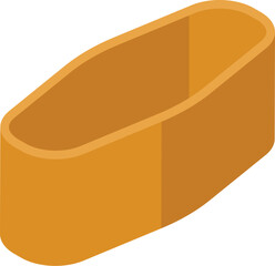 Isometric empty brick bread mold for baking traditional shaped bread loaf