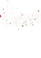 Golden Stardust Cascades in Mesmerizing 3D Rain Illustration