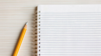 Notebook-inspired paper background, features neat lines for writing, ideal for academic notes, presentations, and organized planning, clean and professional appearance.