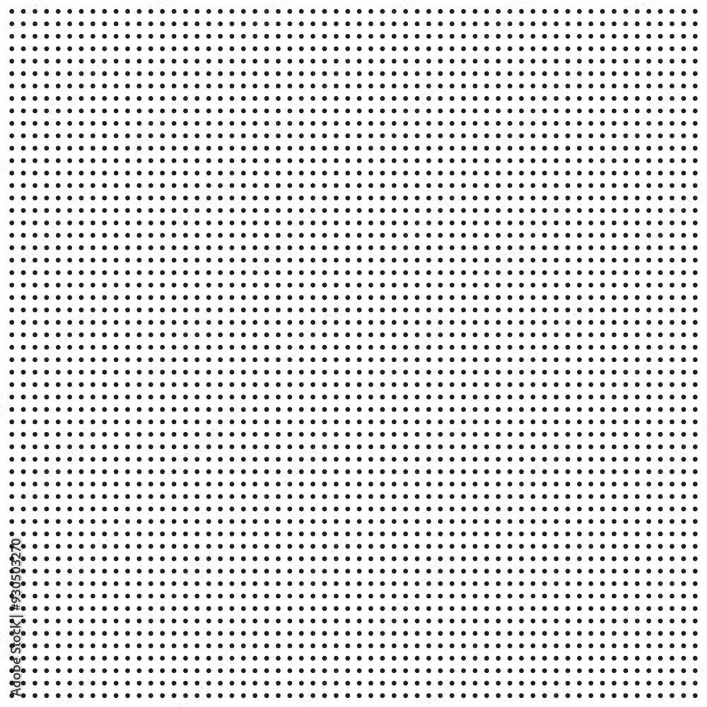 Poster dotted grid pattern background with dots in square points on vector white paper. dotted grid seamles