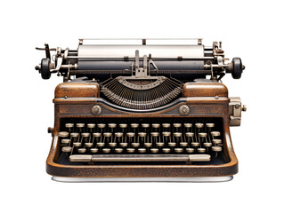 a close up of a typewriter