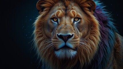 Fototapeta premium close up of a lion