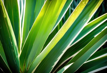 stunning close vibrant yucca plant showcasing intricate details lush greenery, leaves, texture, nature, botanical, foliage, tropical, growth, organic