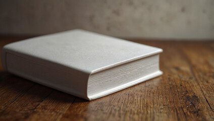 Fototapeta premium Isolated Book on table, cover mockup design template