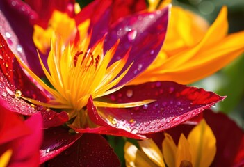 close vibrant garden displaying rich variety plant textures colors abundant natural setting, plants, foliage, flowers, leaves, nature, greenery